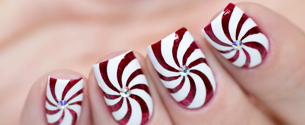 Candy Cane Nails Tutorial