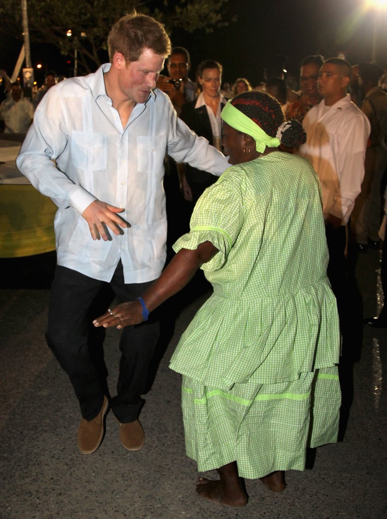 Harry at a Jubilee Block Party in Belize in March 2012