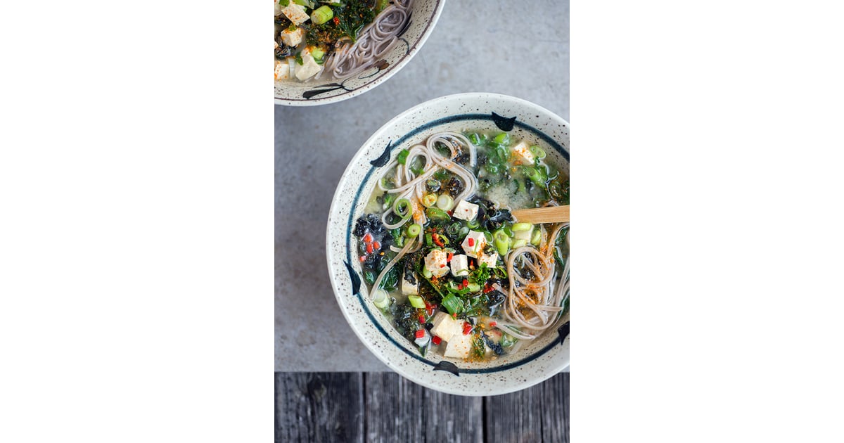 Japanese Miso, Kale, and Tofu Soup Fast and Easy Vegan Dinner Recipes