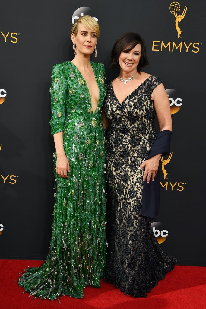 Sarah Paulson and Marcia Clark at the Emmy Awards 2016