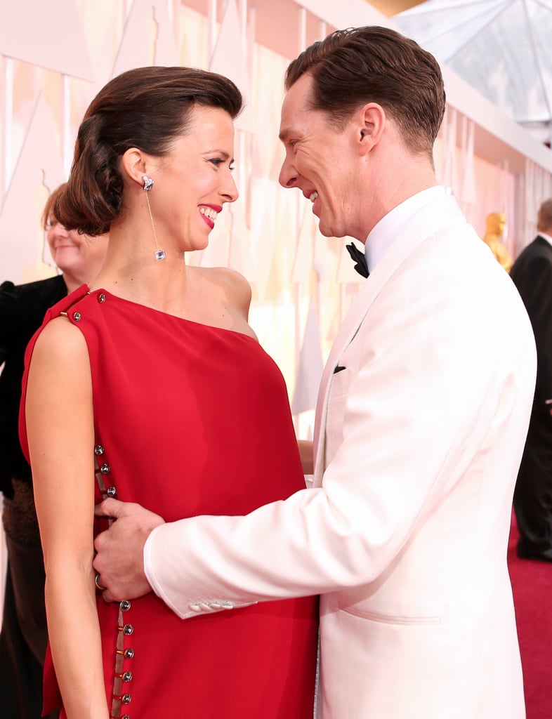 Benedict Cumberbatch and Sophie Hunter at the Oscars 2015