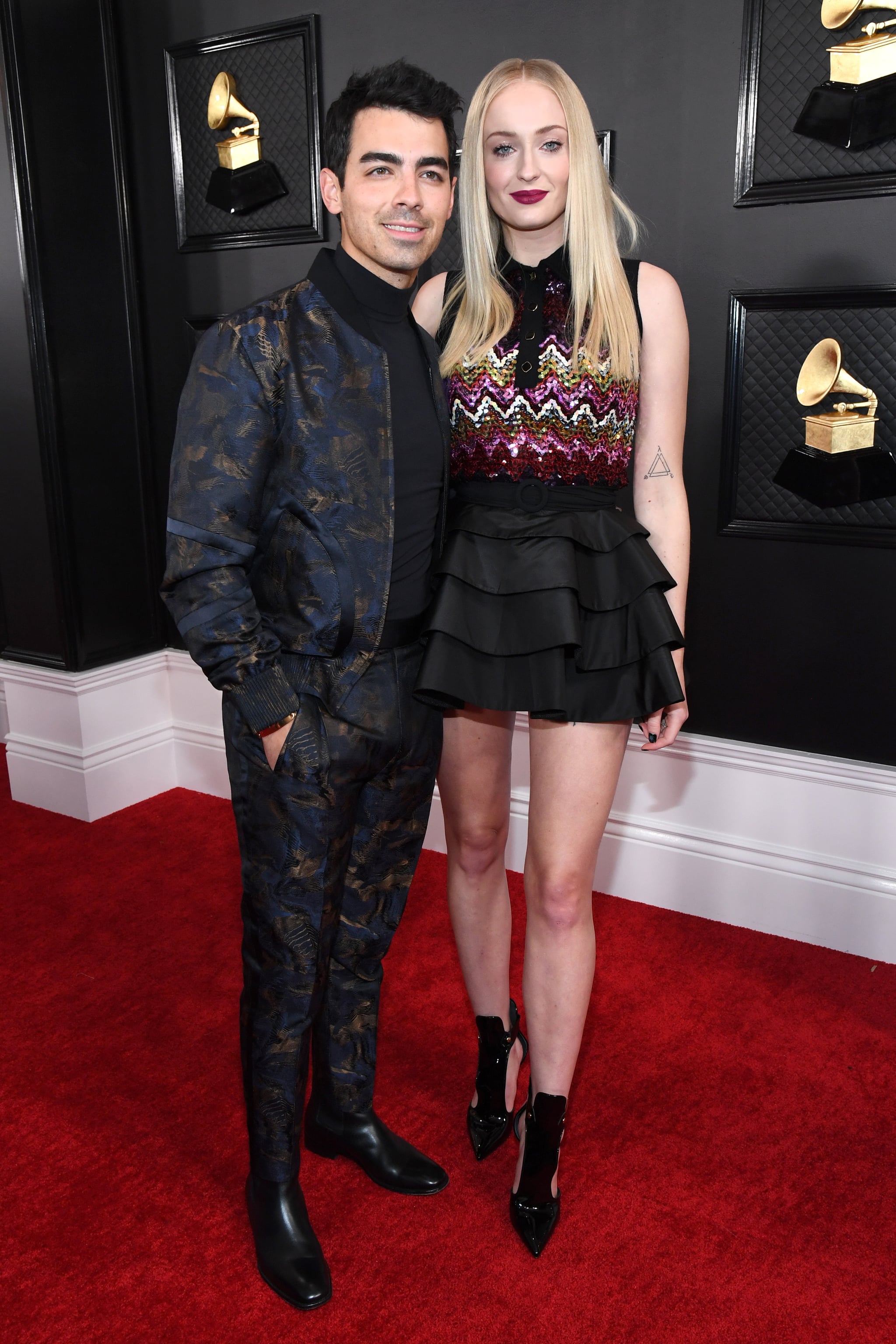 LOS ANGELES, CALIFORNIA - JANUARY 26: Joe Jonas and  Sophie Turner attend the 62nd Annual GRAMMY Awards at STAPLES Centre on January 26, 2020 in Los Angeles, California. (Photo by Kevin Mazur/Getty Images for The Recording Academy)