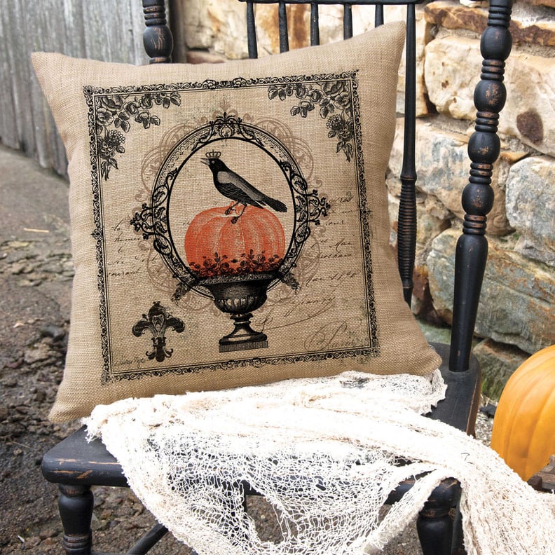 Heritage Lace Victorian Halloween Square Throw Pillow