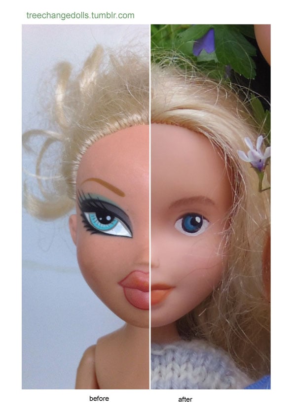 Tree Change Doll Before and After