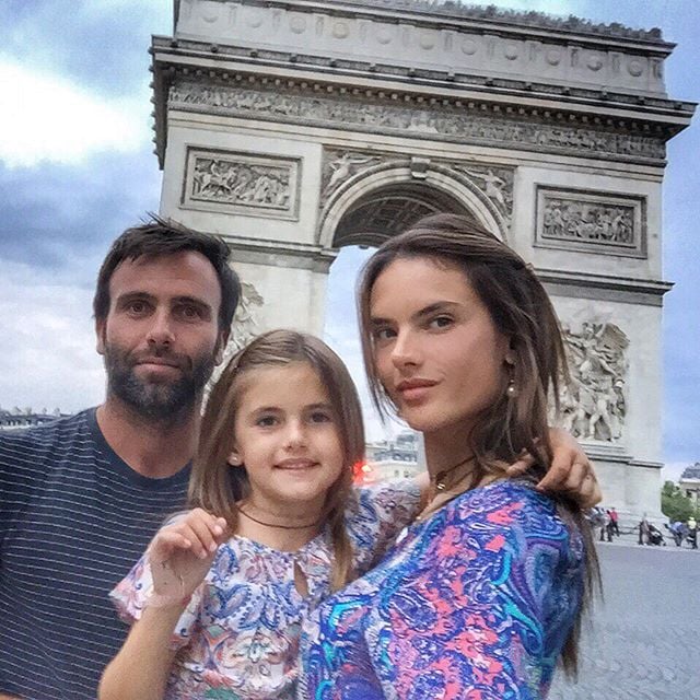Alessandra Ambrosio Family Vacation in Paris