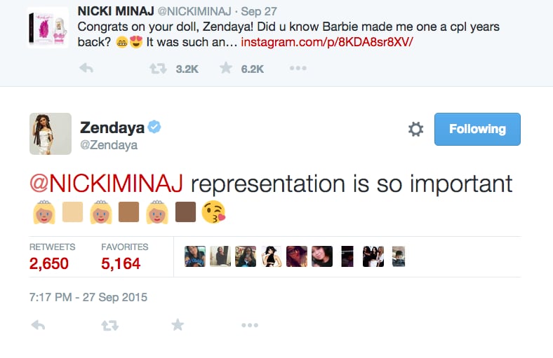 Zendaya's Reply to Nicki