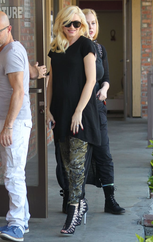 On Wednesday, Gwen Stefani showed off her bump during an LA errand run.