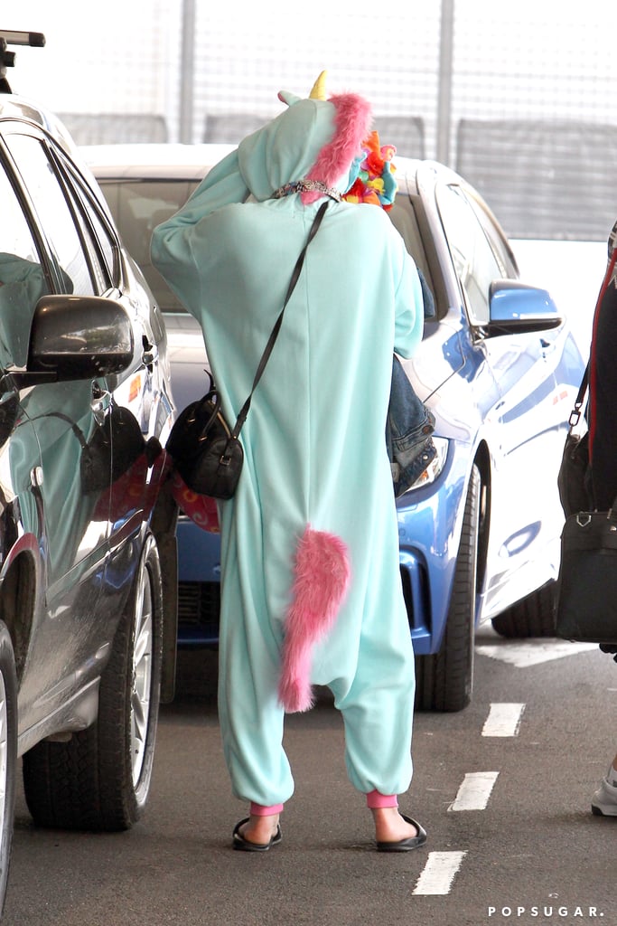 Miley Cyrus in a Unicorn Onesie | Photos