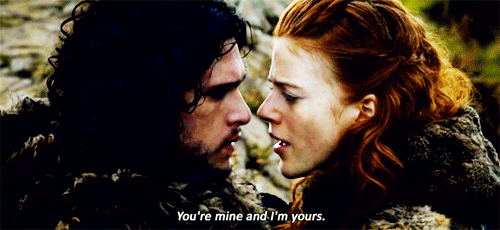 When he looks at Ygritte and your heart melts