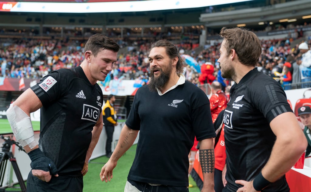 Jason Momoa at Rugby Match in Canada March 2019