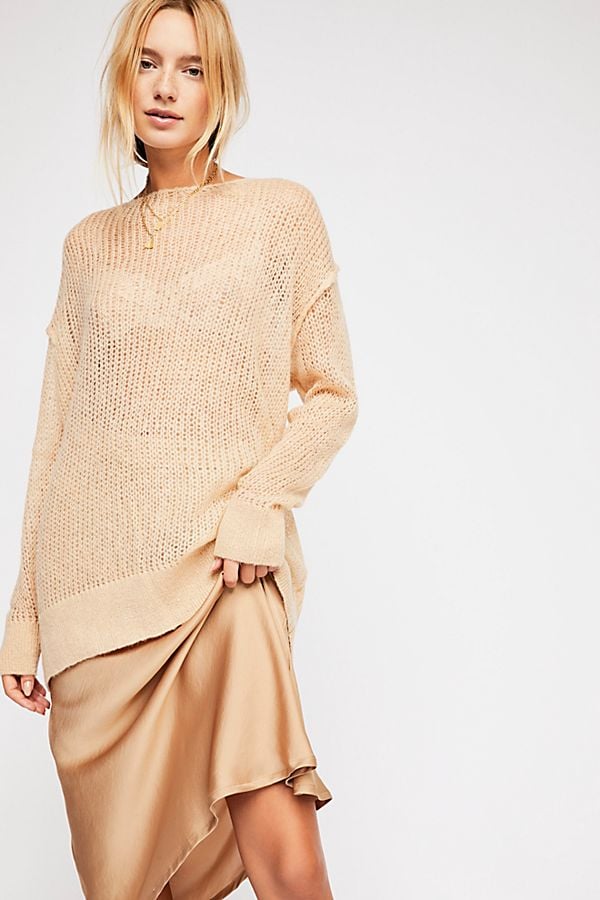 Free People Transparent Crew Sweater