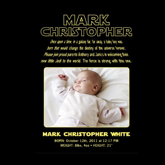Geeky Birth Announcements