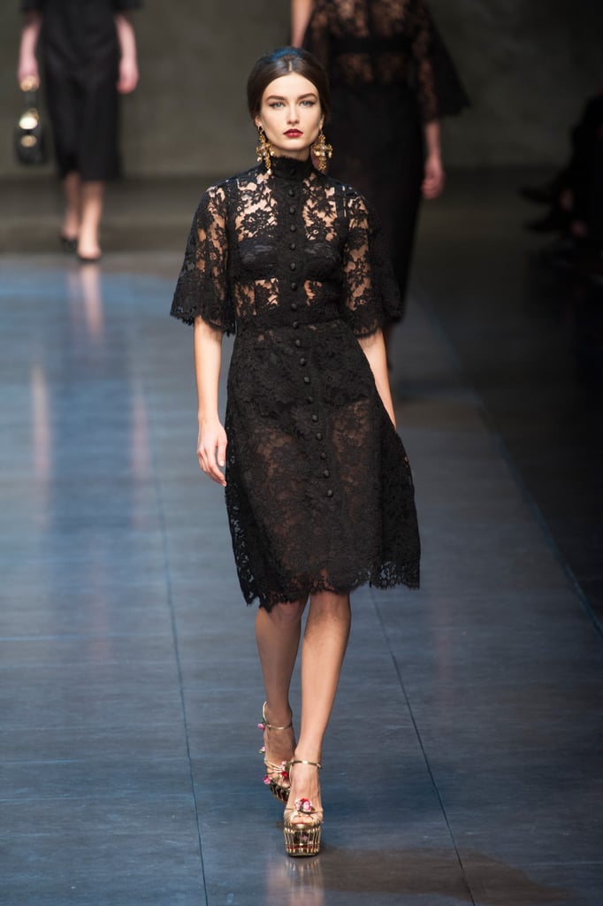 Dolce Gabbana Runway Fashion Week Fall 2013 Photos Popsugar