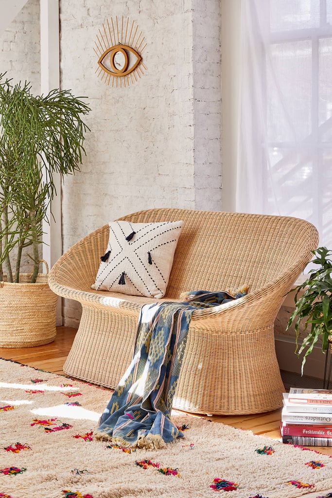 Pierce Rattan Two-Seater Chair