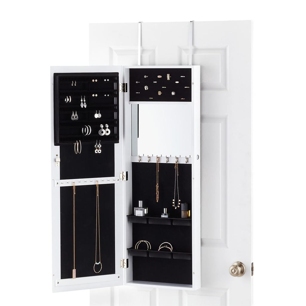 Over the Door Mirror & Jewelry Organizer Easy Ways to Organize Your
