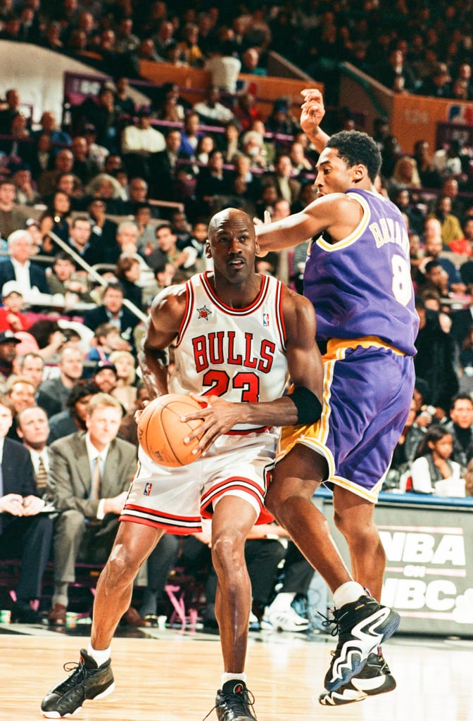 Photos of Michael Jordan and Kobe Bryant