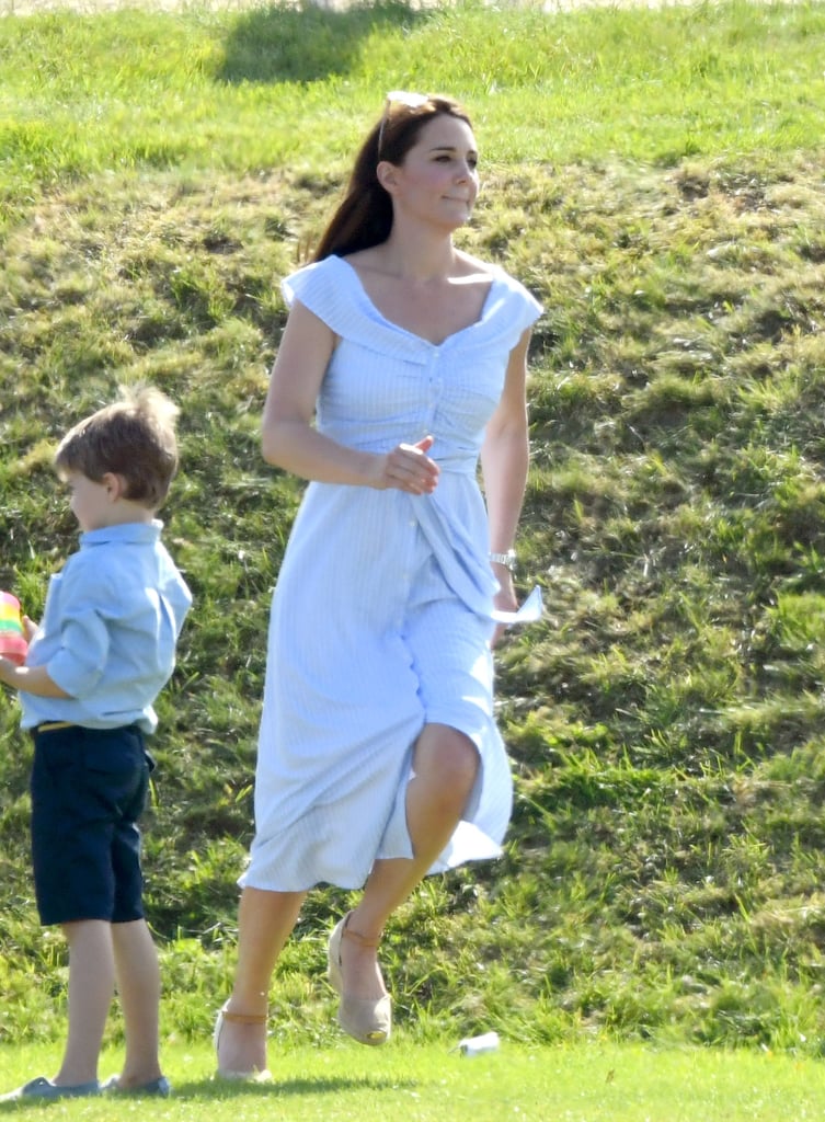 Kate Middleton Blue Dress at Polo Match 2018