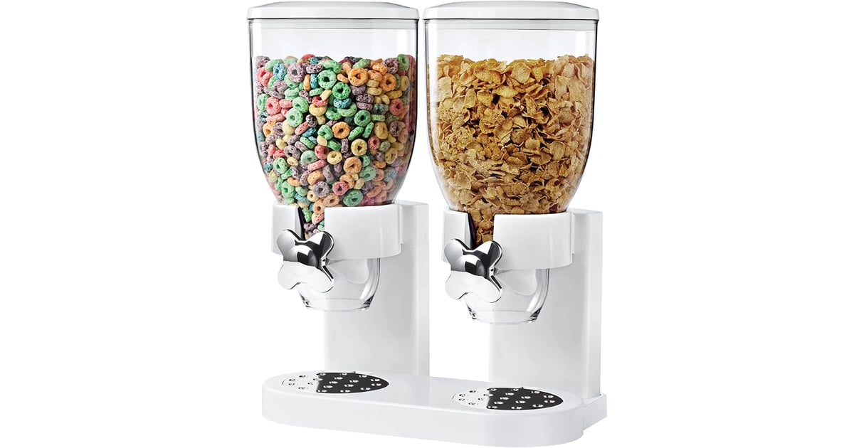 Zevro /GAT201C Indispensable Dry Food Dispenser, Dual Control, White