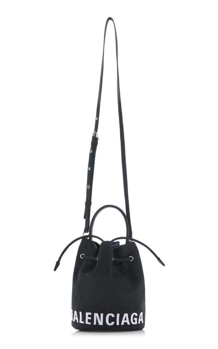 Balenciaga Wheel Drawstring Leather Bucket Bag | The Best Crossbody ...