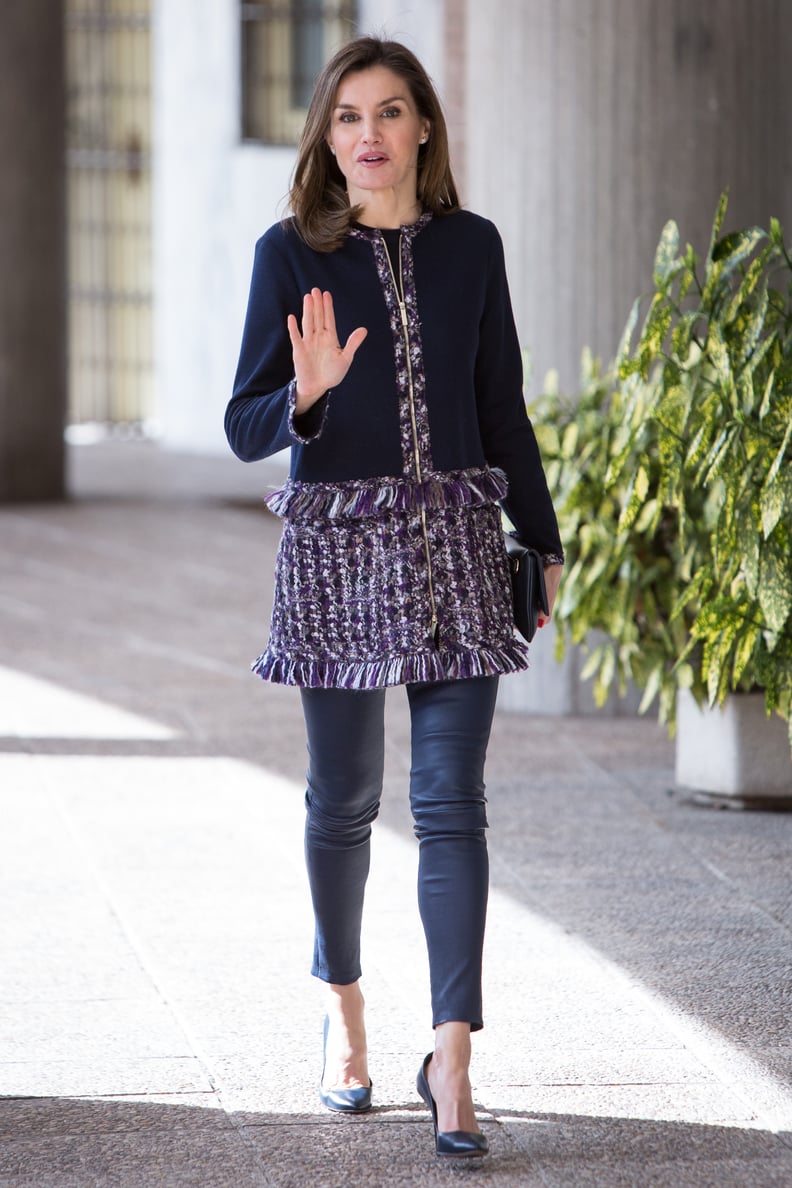 Letizia in Carolina Herrera, March 2018