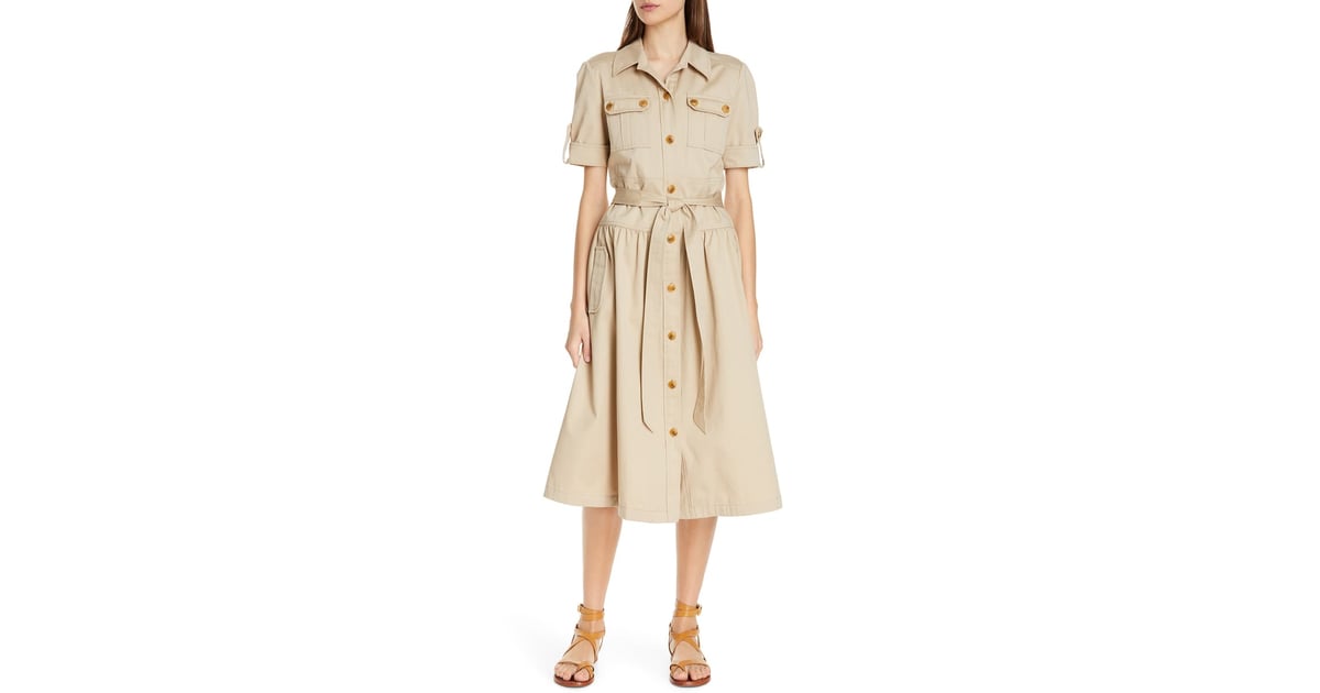 Tory Burch Cotton Safari Dress | Best Dresses on Sale 2019 | POPSUGAR ...