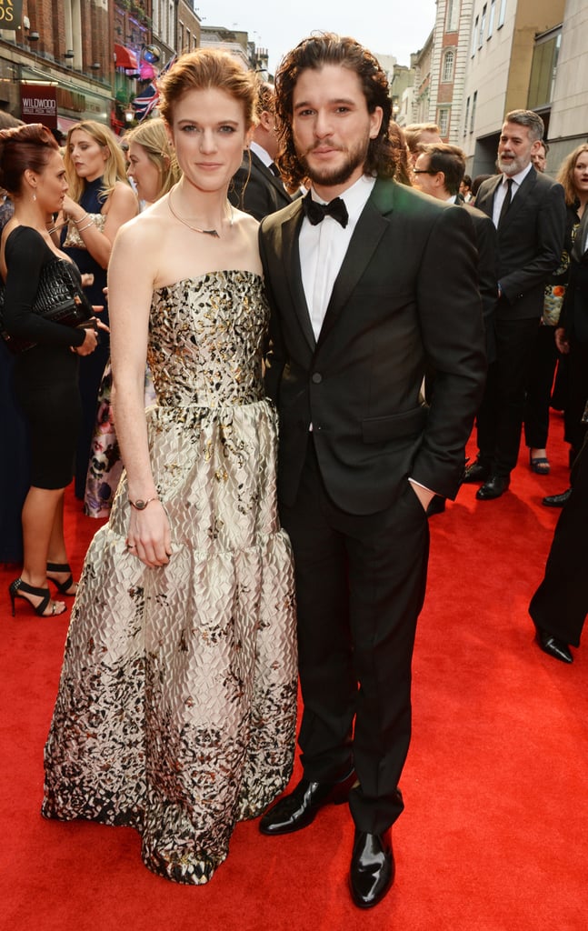 Kit Harington and Rose Leslie Olivier Awards Red Carpet 2016