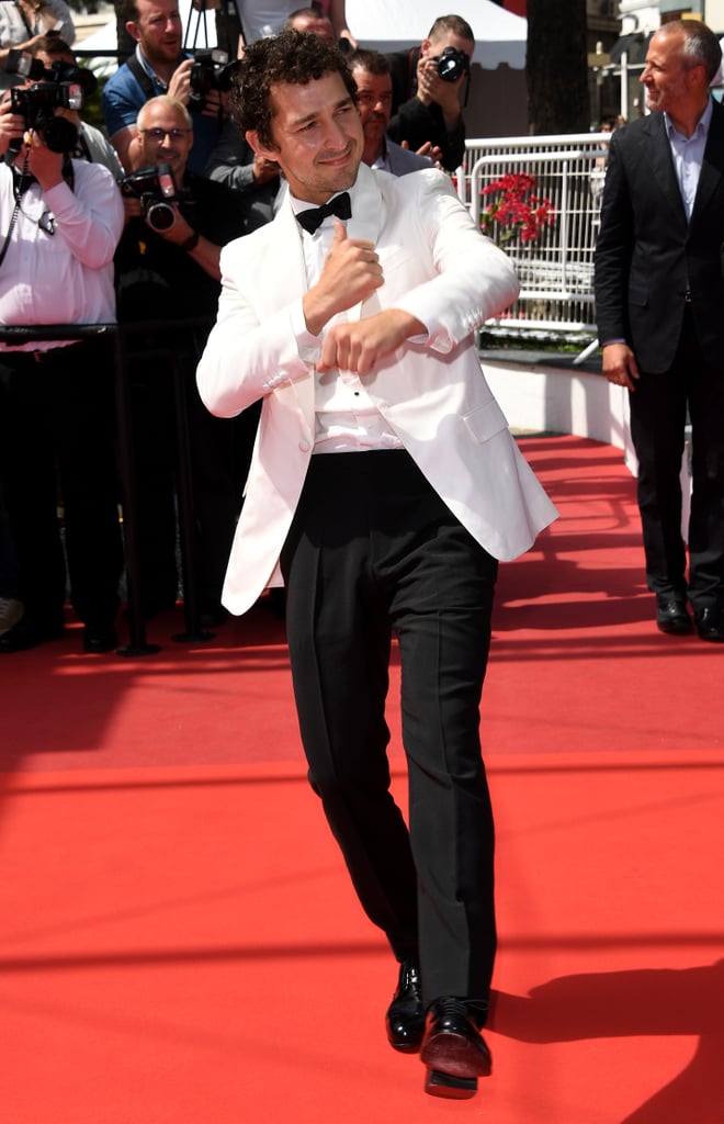 Shia LaBeouf busted a move at the premiere of American Honey in 2016. Shia LaBeouf busted a move at the premiere of American Honey in 2016.