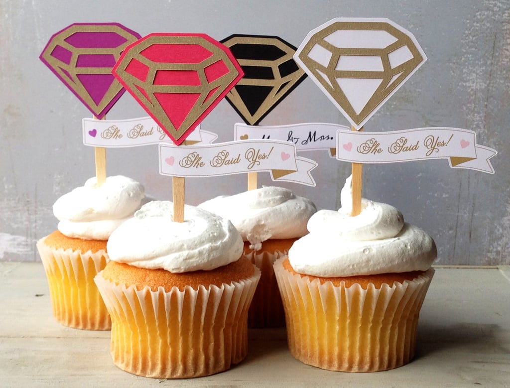 Diamond Cupcake Toppers