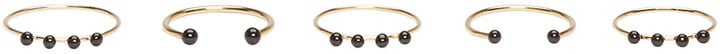 Isabel Marant Gold Casablanca Ring Set ($100)