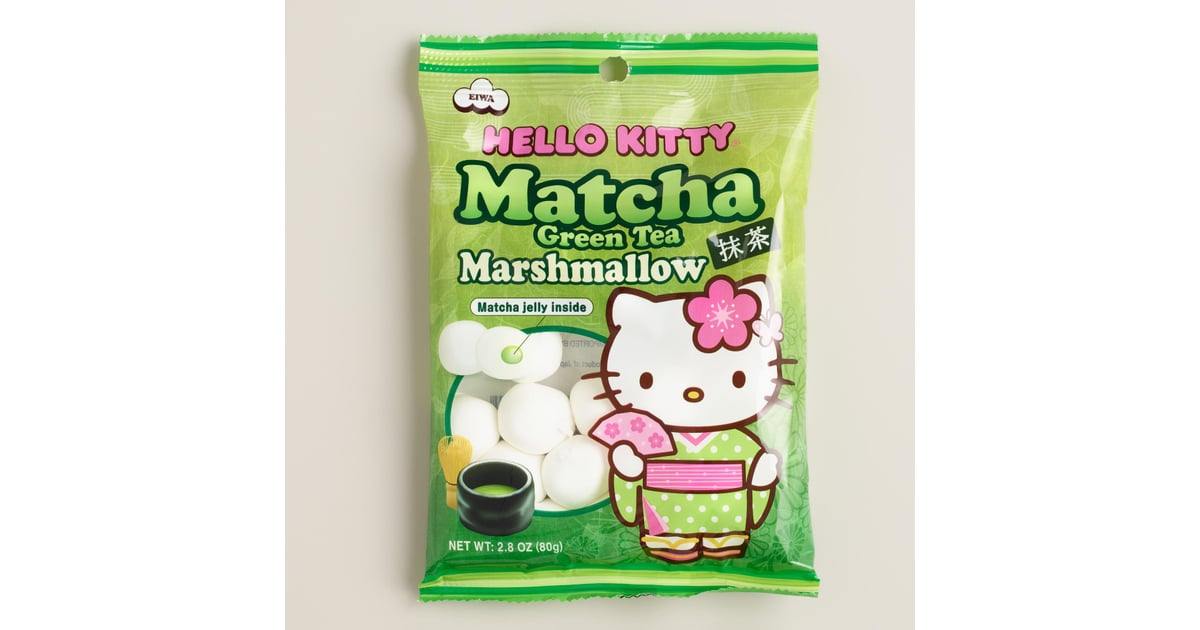 These Japanese Hello Kitty Marshmallows, filled with matchaflavored