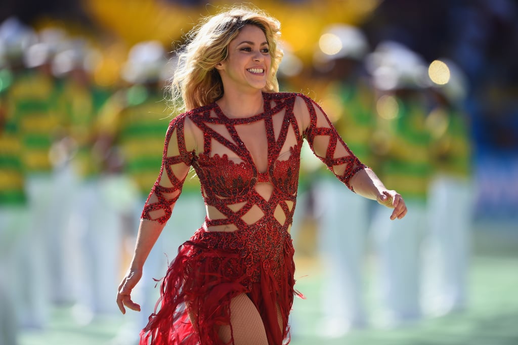 Shakira performed ahead of the 2014 World Cup final.