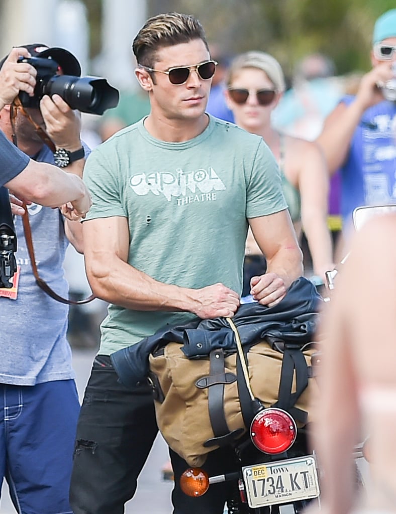 Zac Efron Baywatch Movie Set Pictures