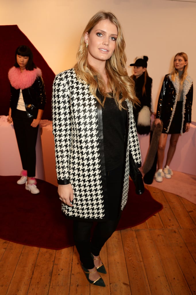 At the Charlotte Simone presentation during London Fashion Week in February 2016.