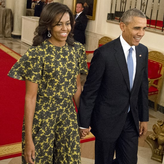 Michelle Obama Wearing a Michael Kors Dress