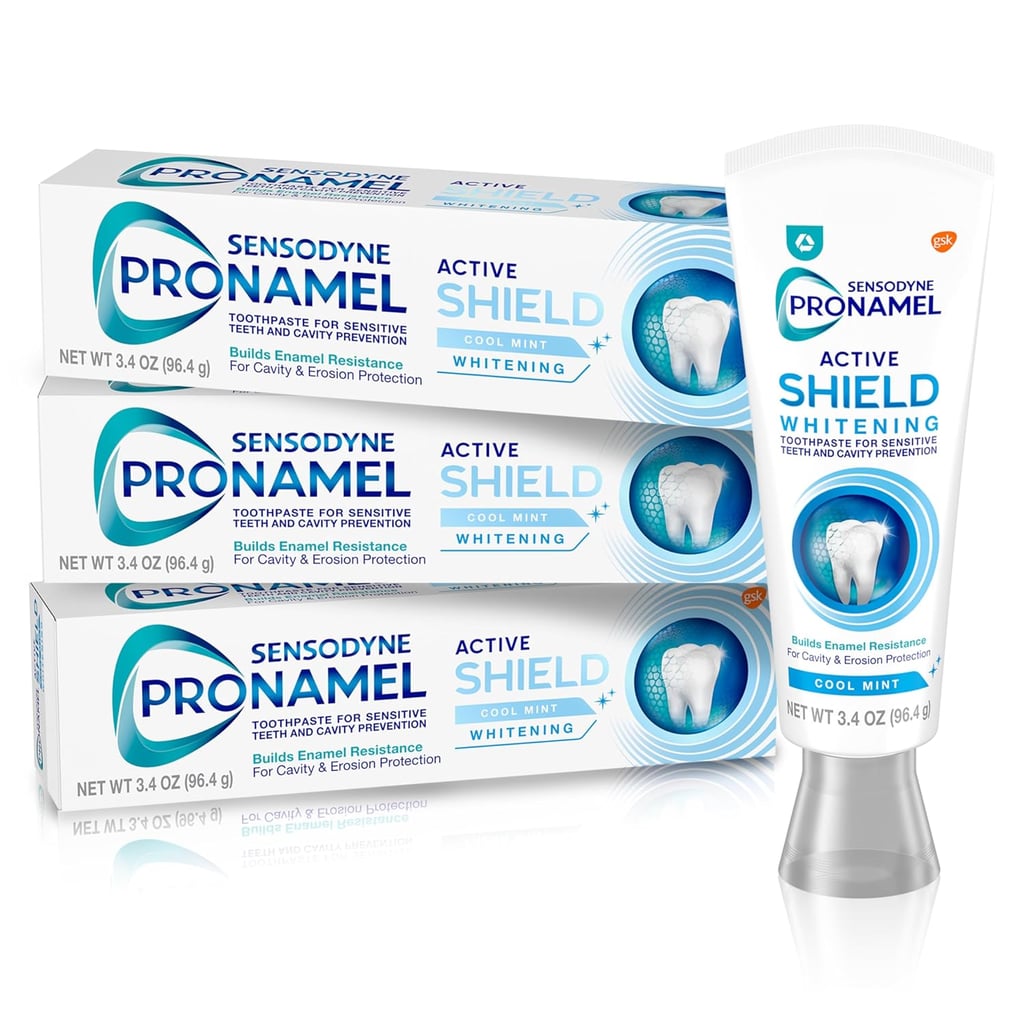 Sensodyne Pronamel Intensive Enamel Repair Toothpaste ($23, originally $25)
If you have sensitive teeth, switching to this toothpaste will be a game-changer. It repairs enamel, whitens, and protects teeth against cavities and sensitivity. This pack comes with four tubes, so you'll be set for a while.
