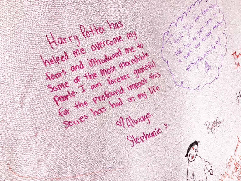 "Harry Potter has helped me overcome my fears and introduced me to some of the most incredible people."