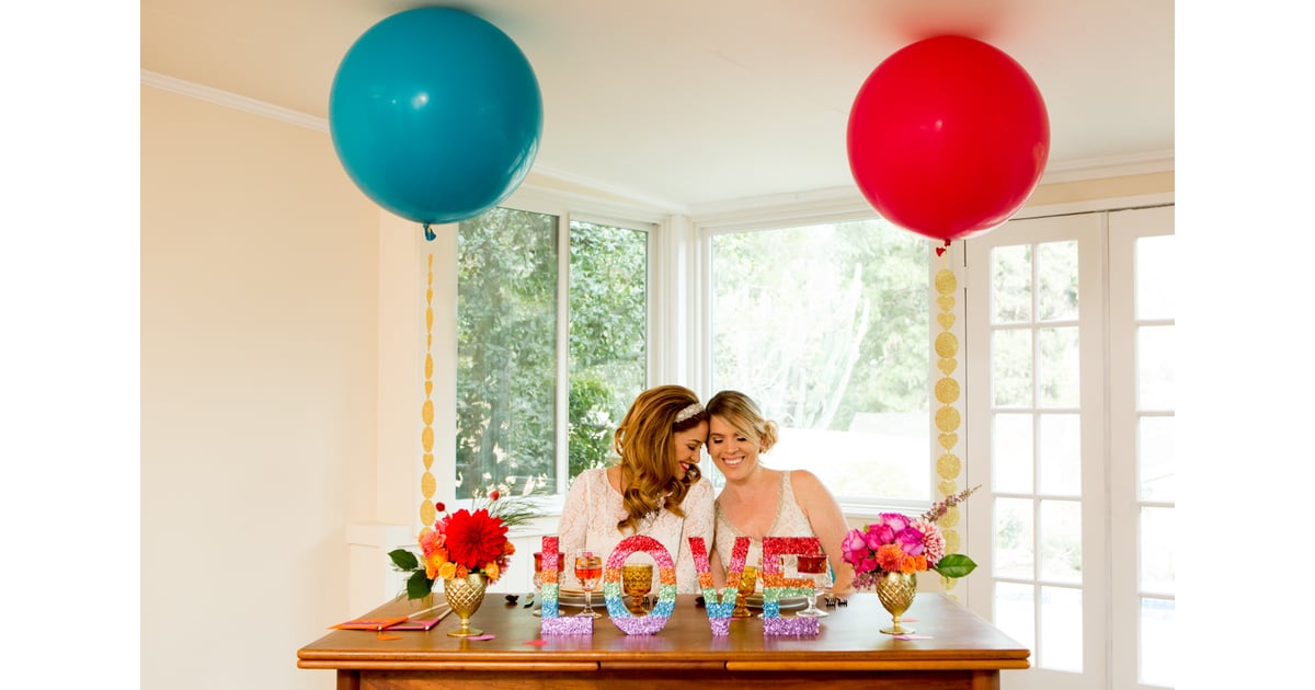 Rainbow Themed Lgbtq Wedding Inspiration Popsugar Love And Sex Photo 5 3732