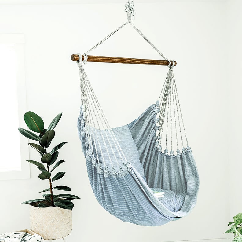 For a Slice of Paradise at Home: Upcycled Denim Hammock Chair