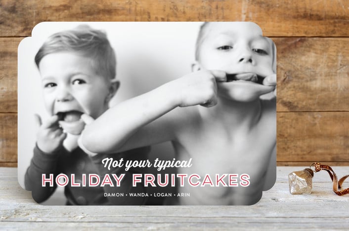 Holiday Fruitcakes Holiday Photo Cards