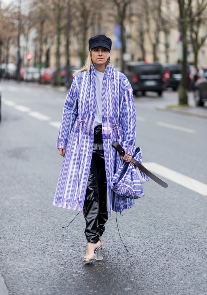 Lavender Colorful Coats Street Style Inspiration POPSUGAR Fashion