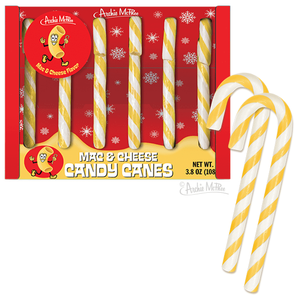 Archie McPhee Mac and Cheese Candy Canes