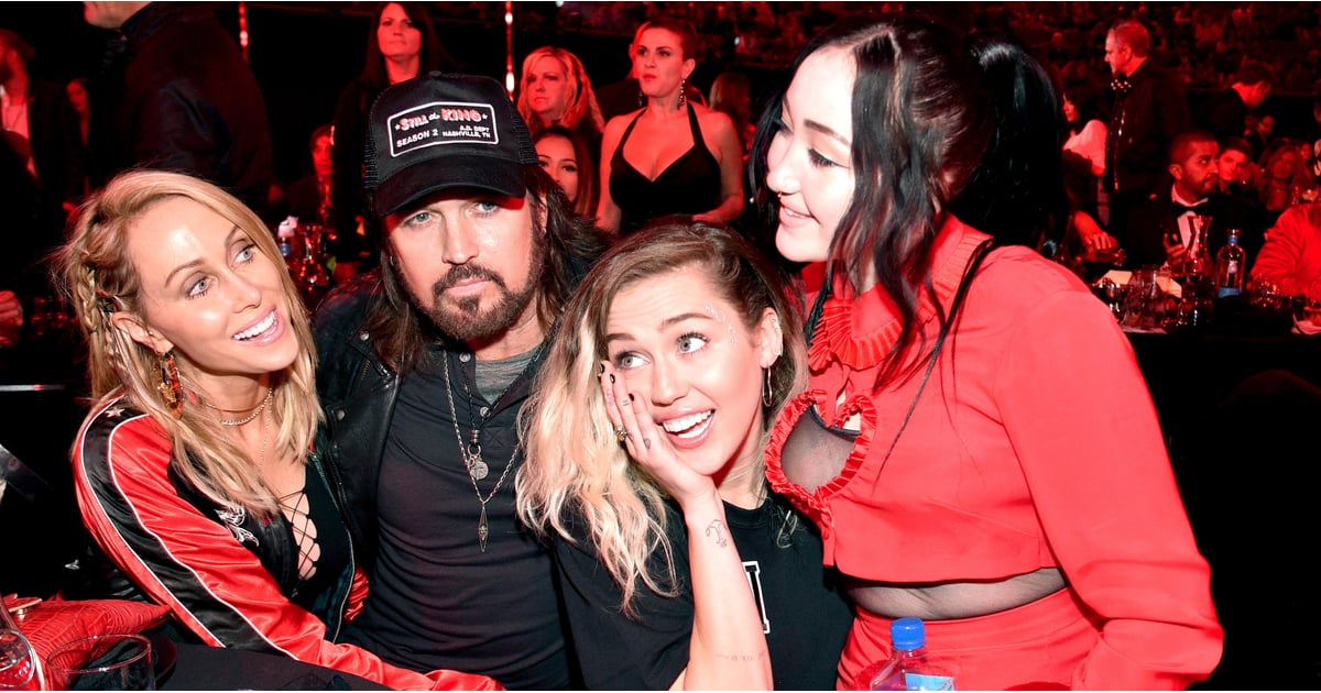 The Cyrus Family at the 2017 iHeartRadio Music Awards POPSUGAR Celebrity