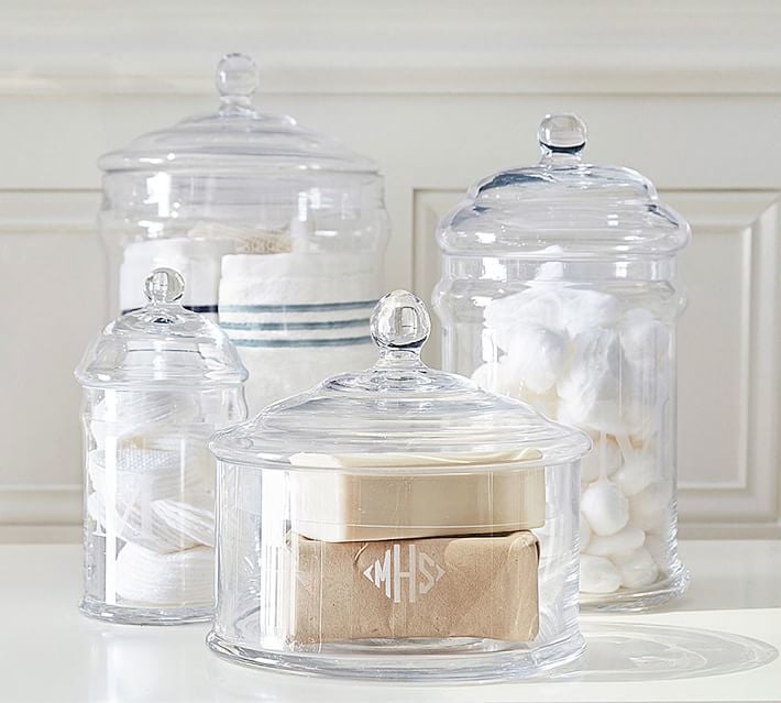 Classic Glass Bath Canisters