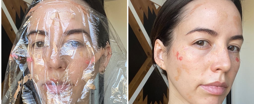TikTok Plastic Wrap Makeup Hack With Photos