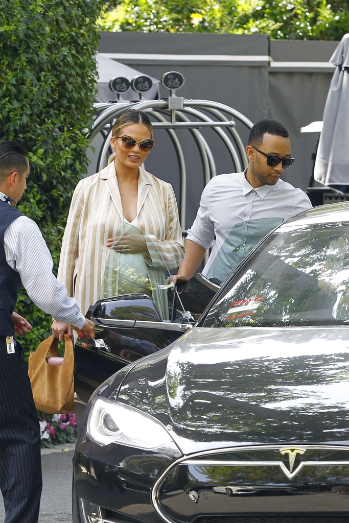 Chrissy Teigen and John Legend in LA March 2016