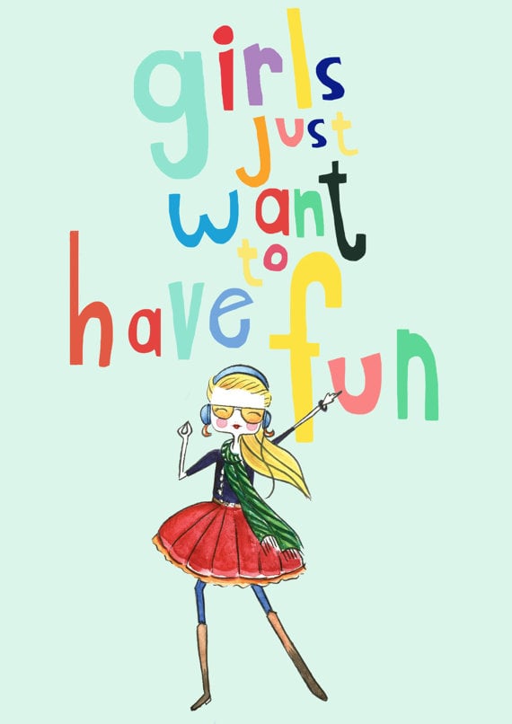 Cyndi Lauper-inspired painting