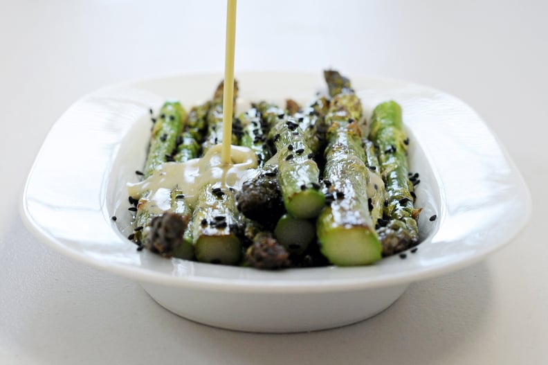 Sesame-Roasted Asparagus With Wasabi Vinaigrette
