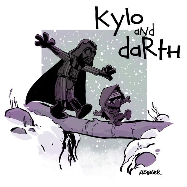 Star Wars and Calvin and Hobbes Mashup