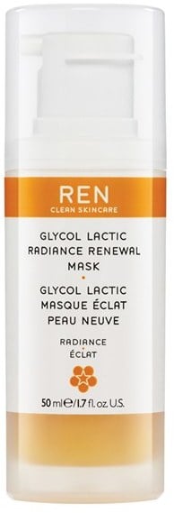 This face mask works miracles on the face, and you will repurchase it a ton.
REN Space.nk.apothecary Glycol Lactic Radiance Renewal Mask ($55)
