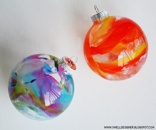 Melted-Crayon Ornaments